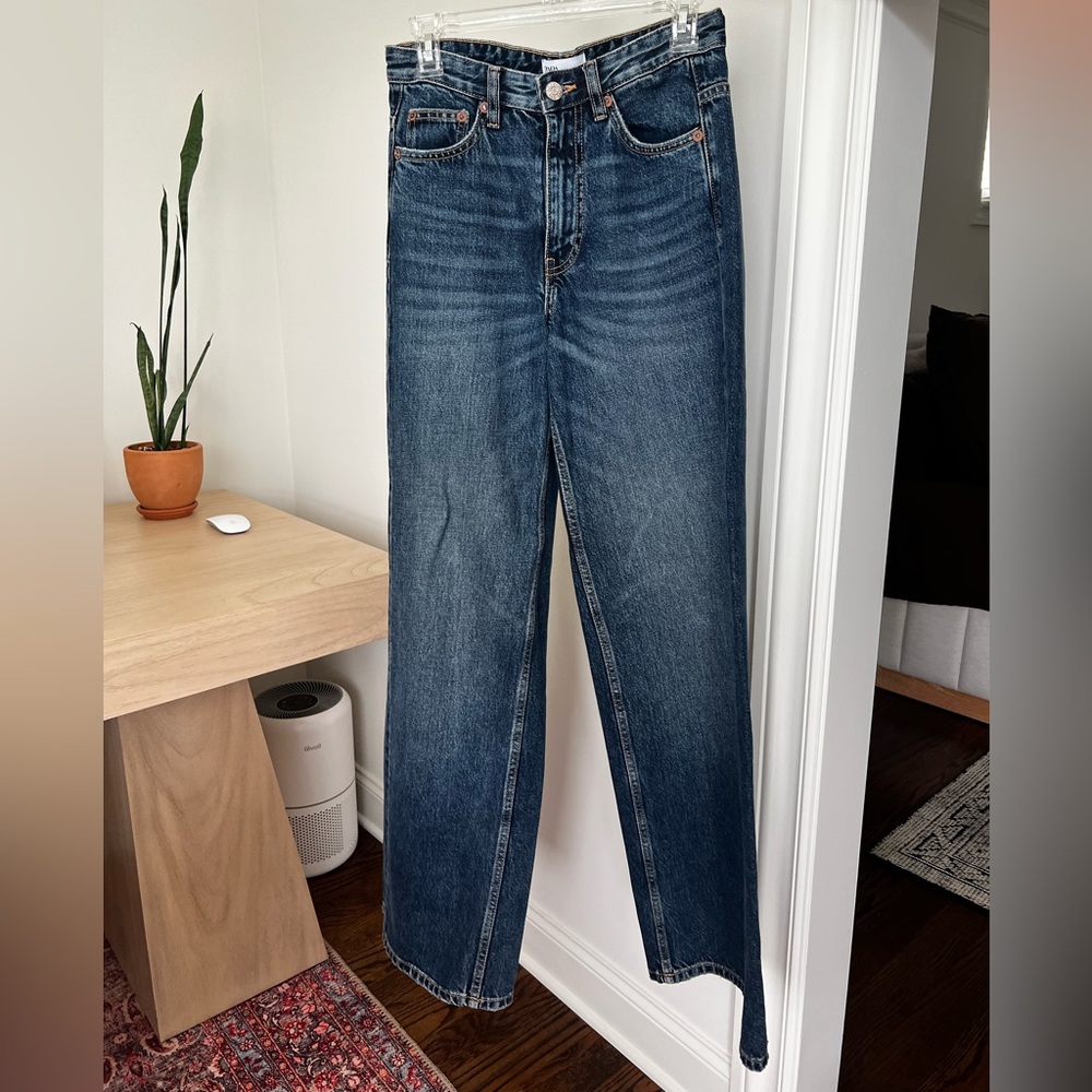 Zara Dark Blue Denim Jeans